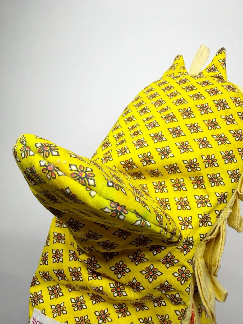Vintage 70s 3D Owl Oven Mitt Retro Mod
